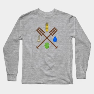 Beer Ingredients Dueling Paddles [Color] Long Sleeve T-Shirt